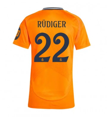 Real Madrid Antonio Rudiger #22 Bortatröja Dam 2024-25 Kortärmad